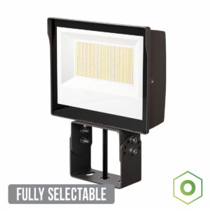 Atlas SLF10-20L Fully Selectable Flood Light Large | Includes Slipfitter AND Trunnion Mount | Wattage Selectable 83W/102W/140W | CCT Selectable 3K/4K/5K (FREE SHIPPING ON 9+ Fixtures)