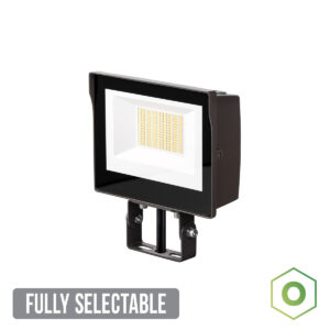 Atlas SSF2-5L Fully Selectable Flood Light Small | Includes Knuckle AND Trunnion Mount | Wattage Selectable 15W/26W/38W | CCT Selectable 3K/4K/5K (FREE SHIPPING ON 26+ Fixtures)