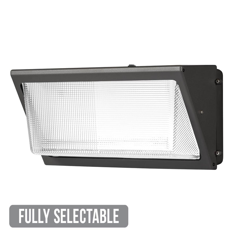Atlas WLDS4-13L LED Wall Pack | Classic Fully Selectable Wall Light Large - Wattage Selectable 30W/57W/86W/102W | Lumens  4,000L/7,500L/11,000L/13,000L| Color Temp Selectable 4000K/4500K/5000K | Photocell Installed | (FREE SHIPPING ON 5+ FIXTURES)