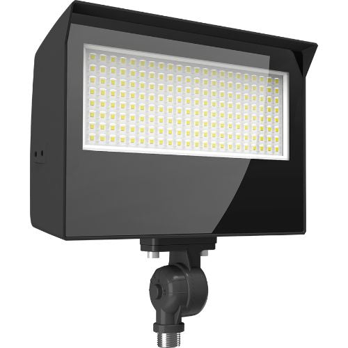 RAB X22-80 LED Flood Light | Includes Knuckle AND Trunnion Mount | Wattage Selectable 80W/70W/60W/50W | CCT Selectable 3K/4K/5K