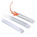 4FT LED Tube Clear Lens 20W 5000K 2,600 Lumens | Ballast Bypass | Qty 25 Per Case